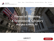 Tablet Screenshot of davidwealth.com